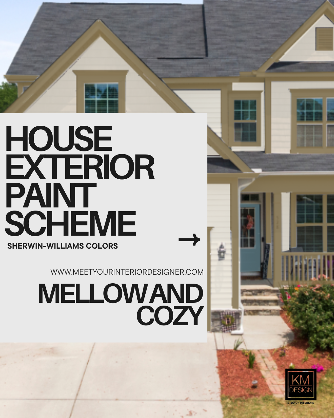 Residential Exterior Paint Scheme- Brown and Cream