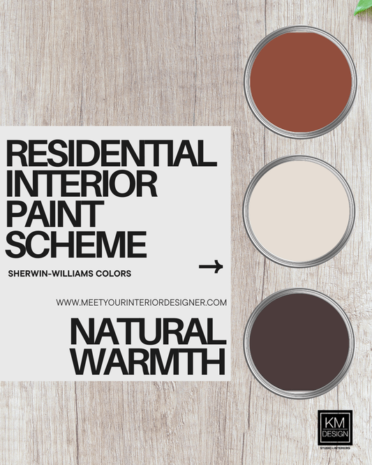 Residential Interior Paint Scheme- Dark Brown and Cream
